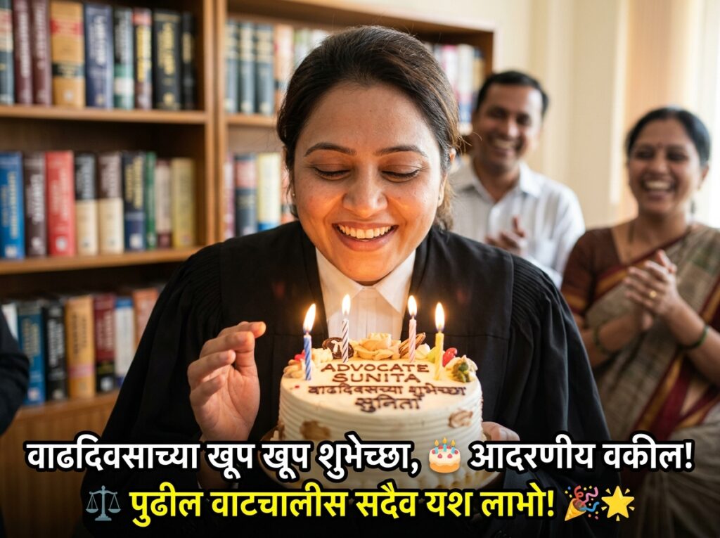 Birthday Wishes for Advocate in Marathi