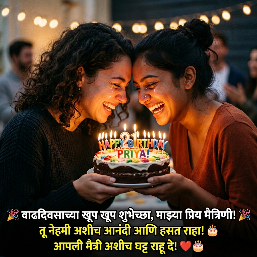 Birthday Wishes for Friend / Best Friend in Marathi