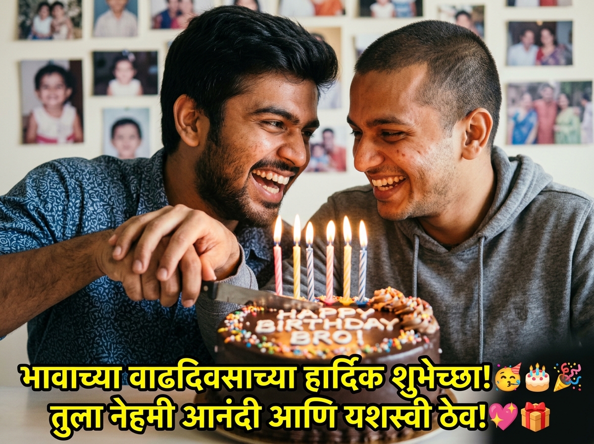 256+ Birthday Wishes for Cousin in Marathi 2026