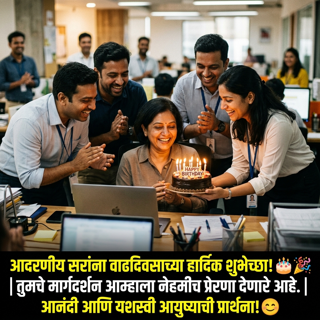 Birthday Wishes for Boss in Marathi