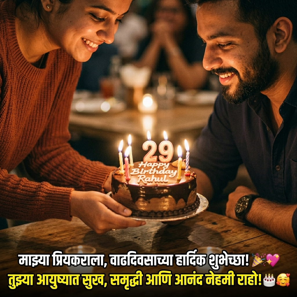 Birthday Wishes for Boyfriend / BF in Marathi