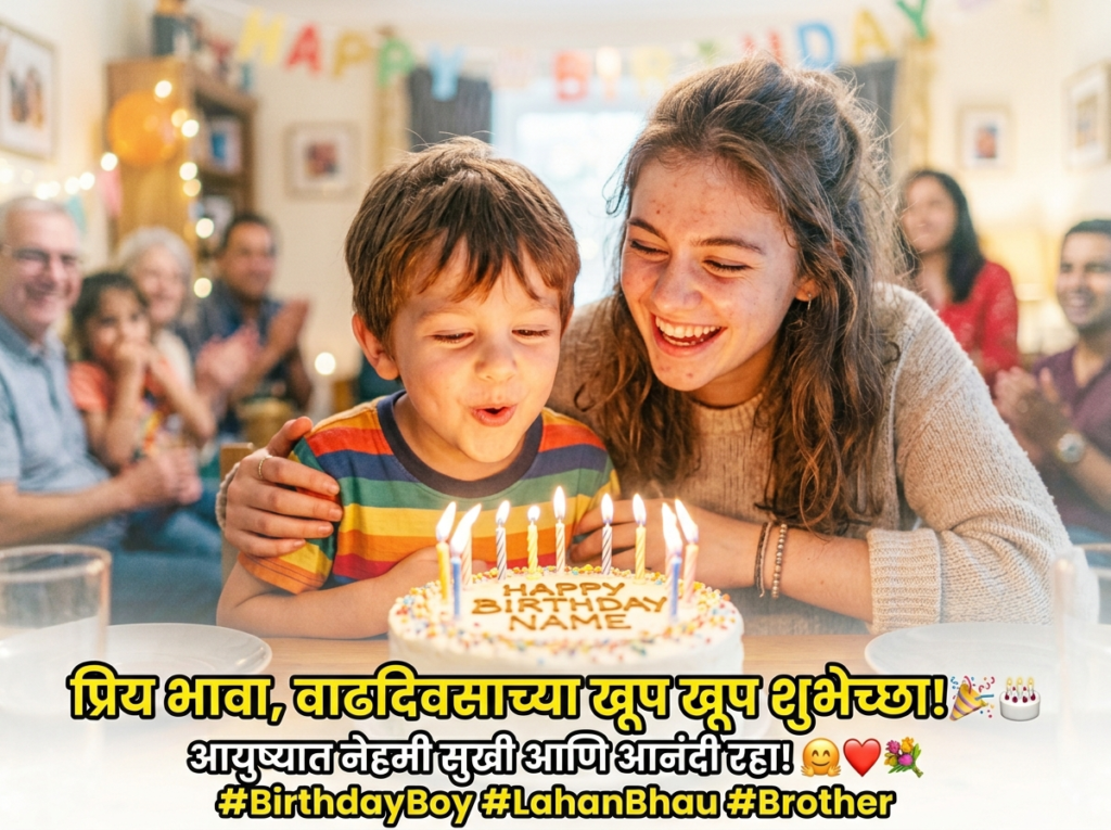 Birthday Wishes for Brother / Bhau / Bhai in Marathi
