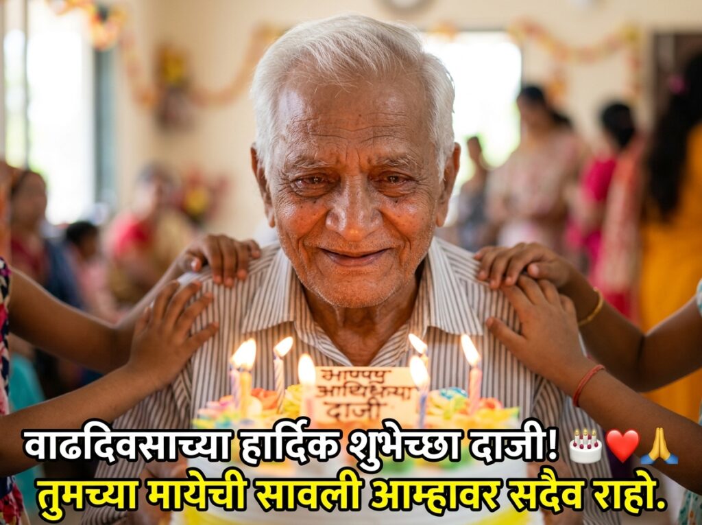 Birthday Wishes for Daji (Grandfather) in Marathi