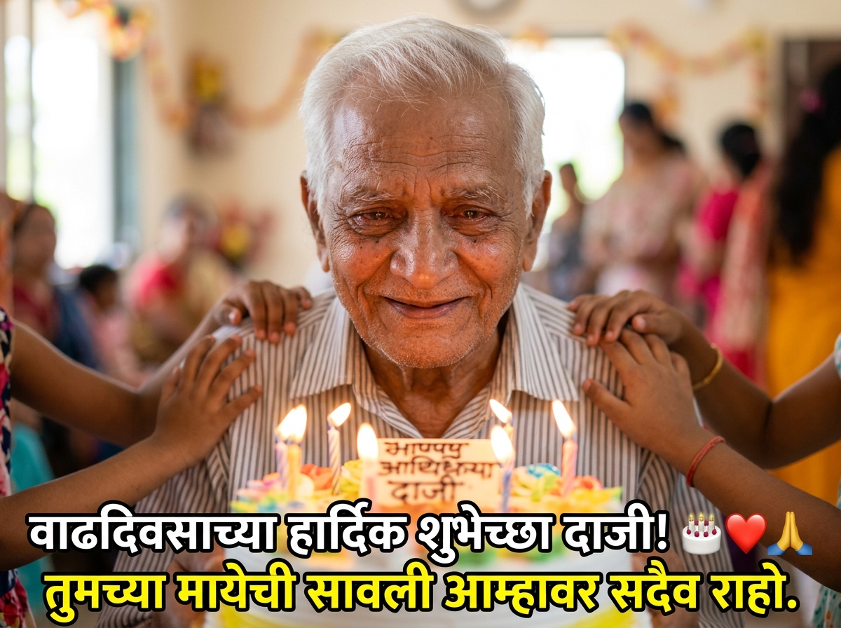 Birthday Wishes for Daji (Grandfather) in Marathi