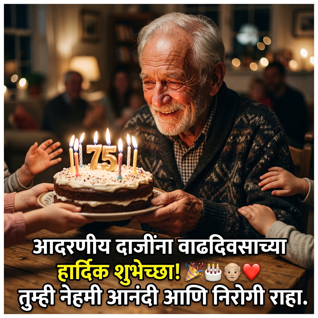Birthday Wishes for Daji (Grandfather) in Marathi