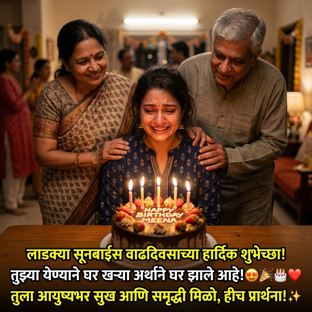 Birthday Wishes for Daughter-in-law in Marathi