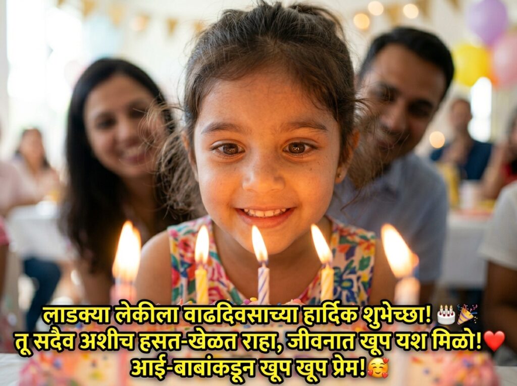 Birthday Wishes for Daughter / Mulgi in Marathi