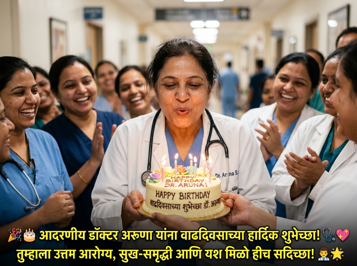 Birthday Wishes for Doctor in Marathi