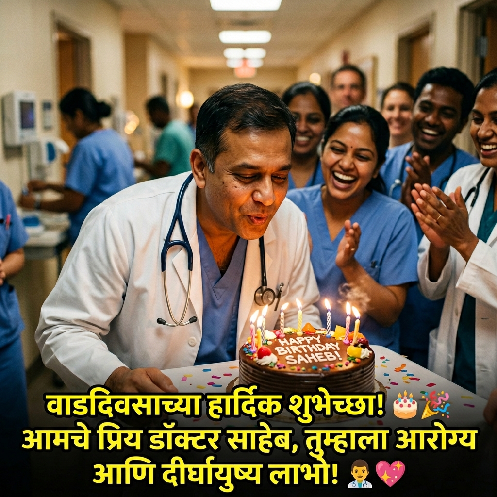Birthday Wishes for Doctor in Marathi