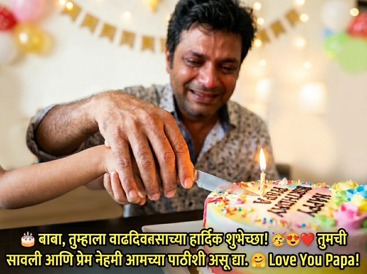 Birthday Wishes for Father/Dad/Papa/Baba in Marathi