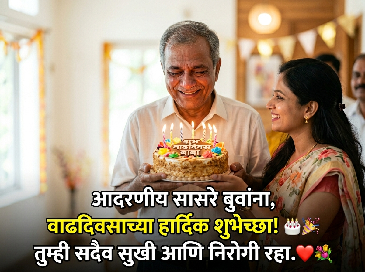 Birthday Wishes for Father-in-law in Marathi