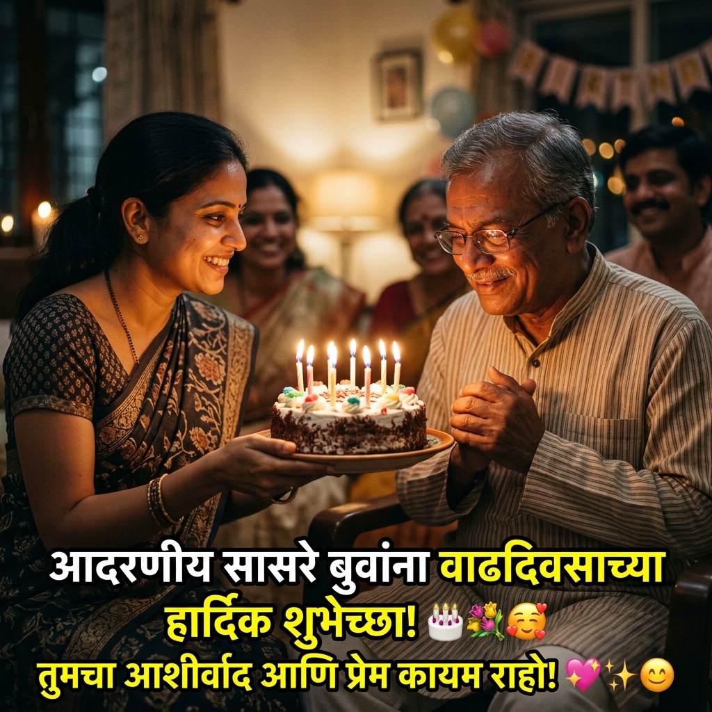 Birthday Wishes for Father-in-law in Marathi