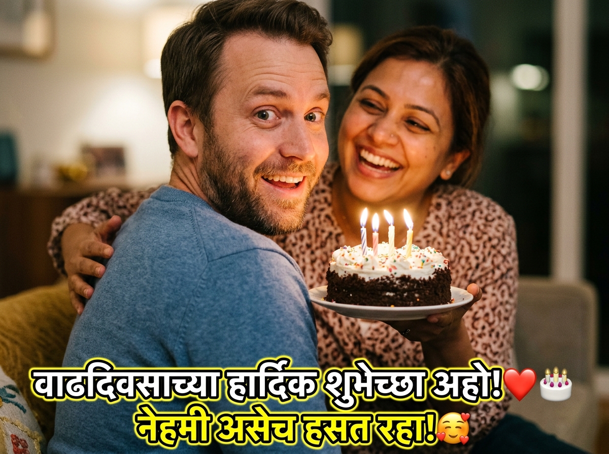 Birthday Wishes for Husband in Marathi