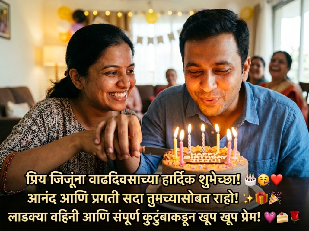 Birthday Wishes for Jiju (Brother-in-law) in Marathi