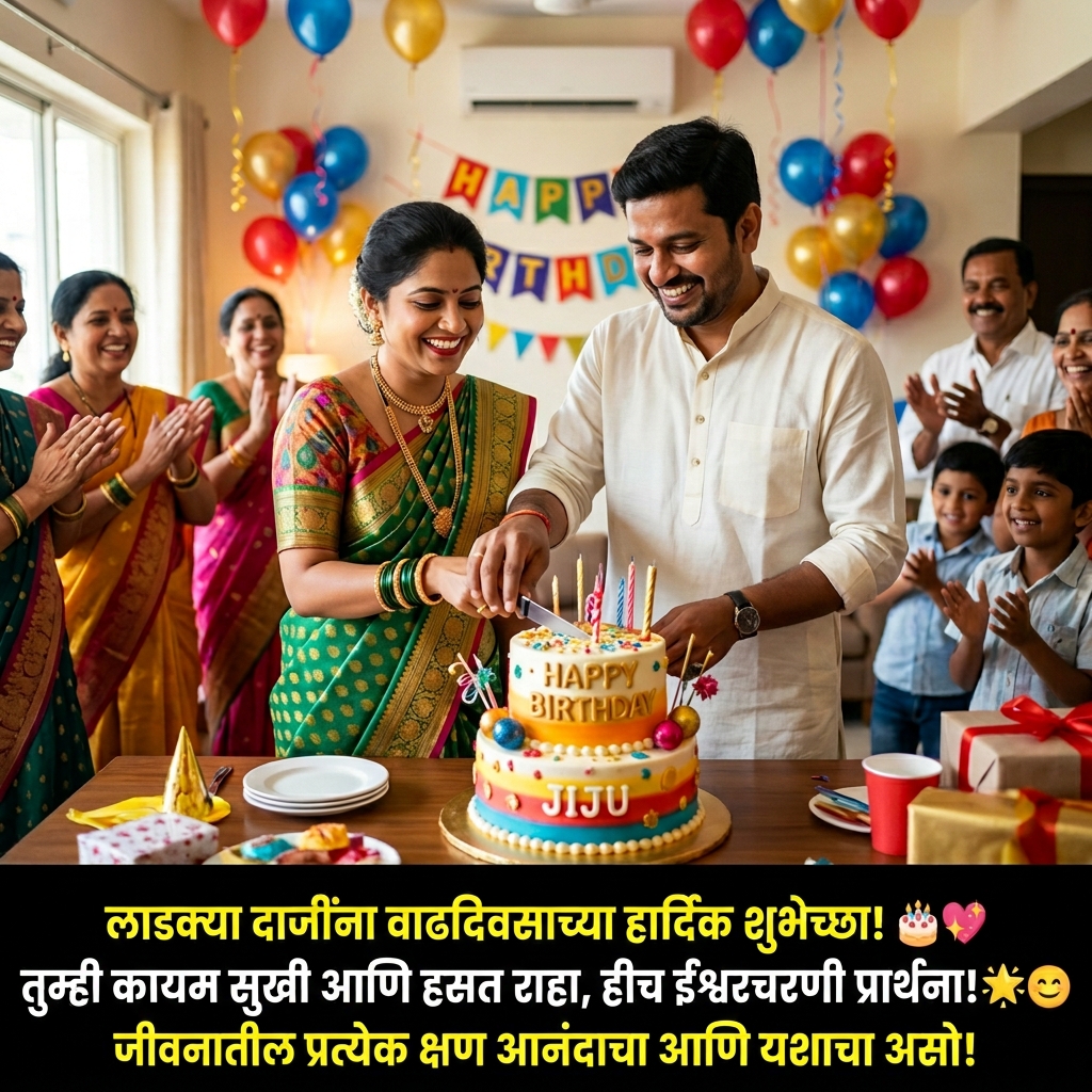 Birthday Wishes for Jiju (Brother-in-law) in Marathi