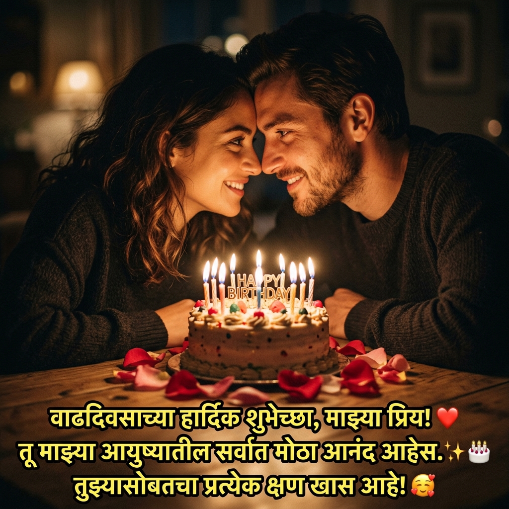Birthday Wishes for Love/Lover in Marathi