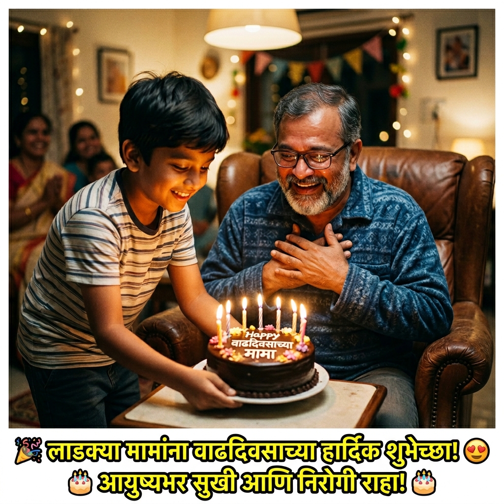 Birthday Wishes for Mama (Uncle) in Marathi