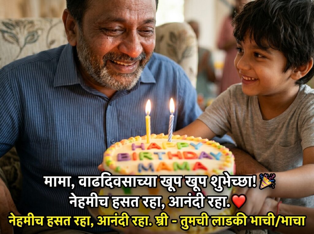 Birthday Wishes for Mama (Uncle) in Marathi