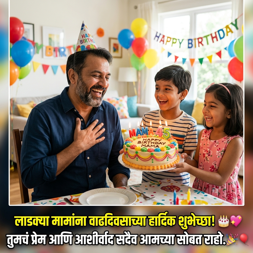 Birthday Wishes for Mama (Uncle) in Marathi