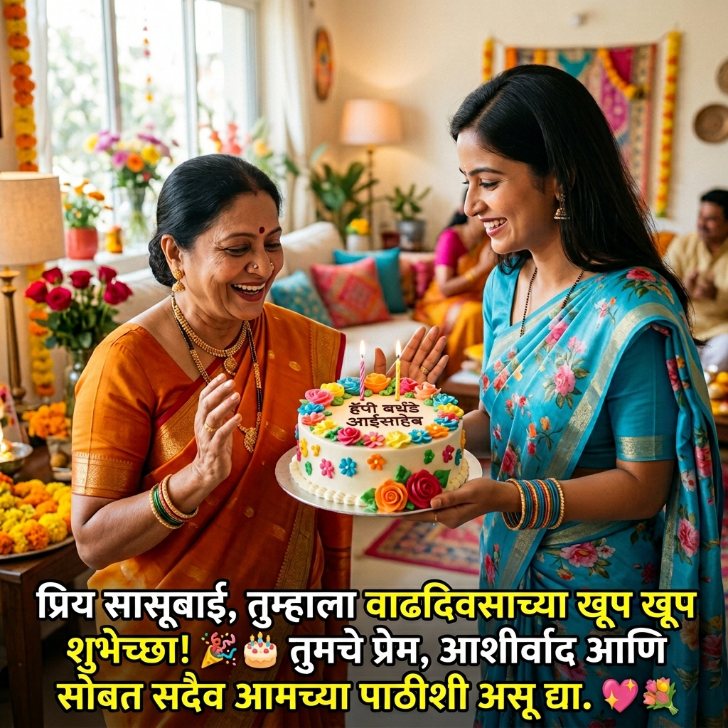 Birthday Wishes for Mother-in-law in Marathi