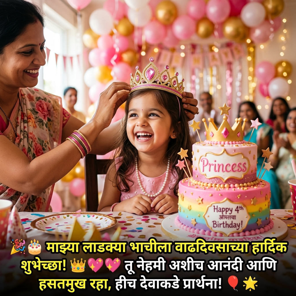 Birthday Wishes for Niece in Marathi