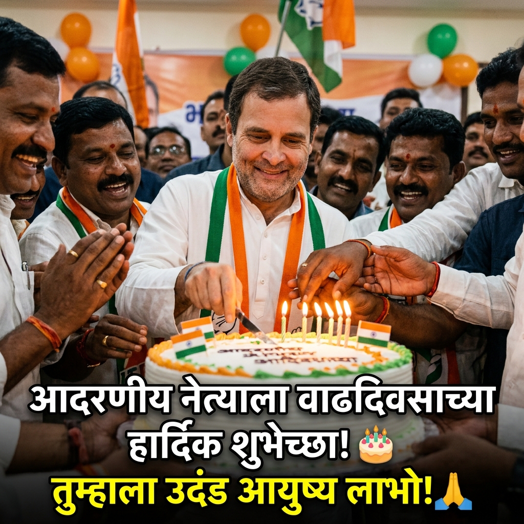 Birthday Wishes for Political Leader in Marathi