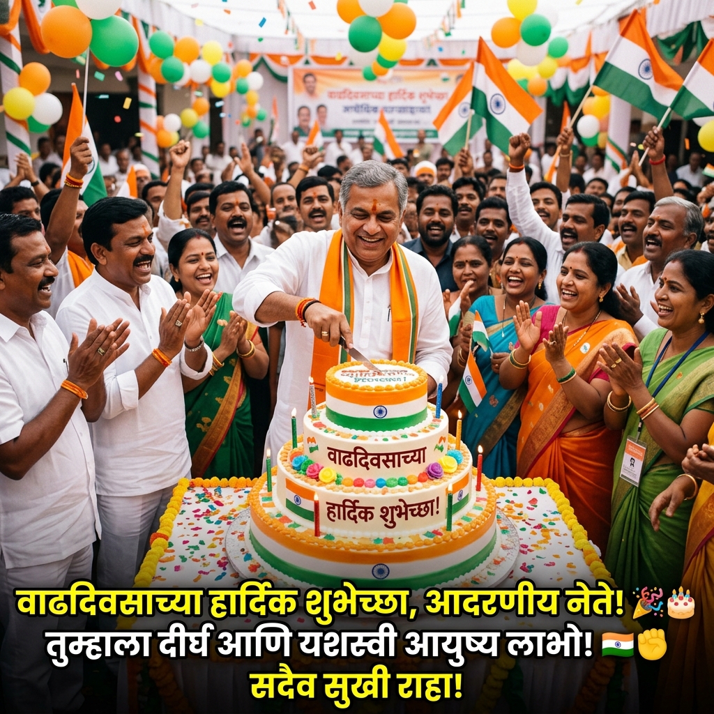 Birthday Wishes for Political Leader in Marathi