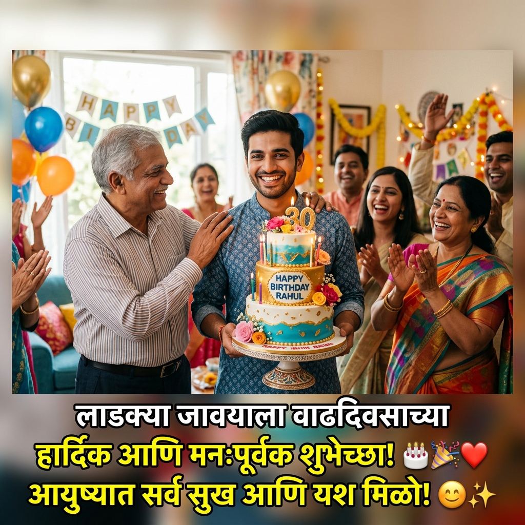 Birthday Wishes for Son-in-law in Marathi