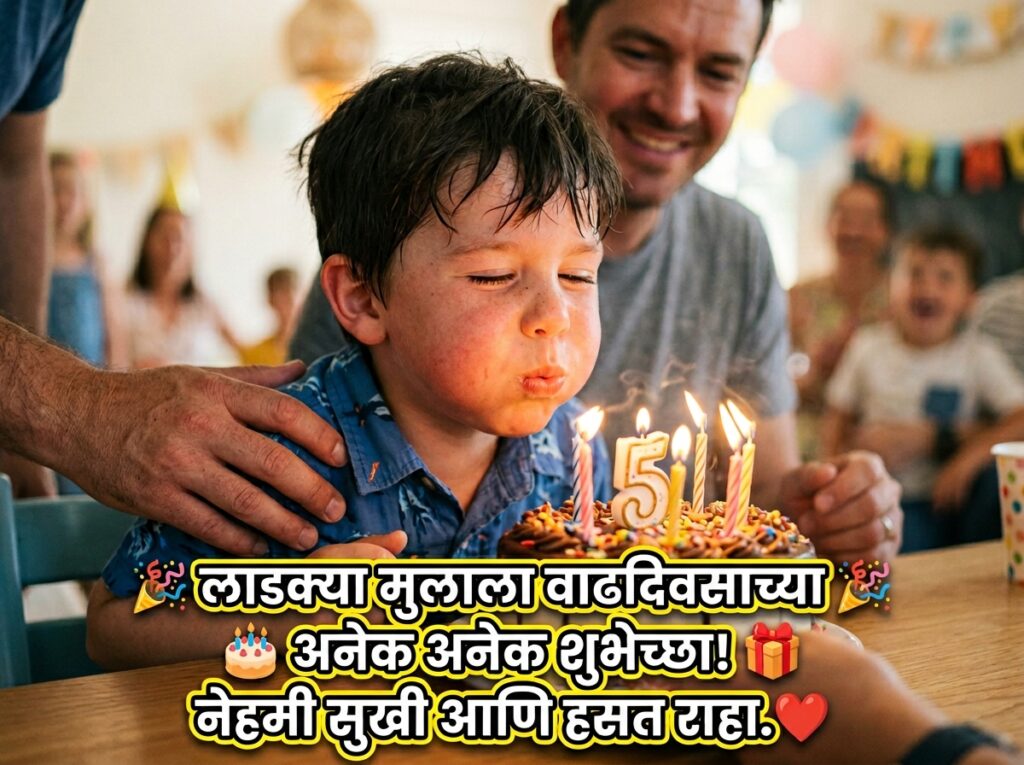 Birthday Wishes for Son / Mula in Marathi