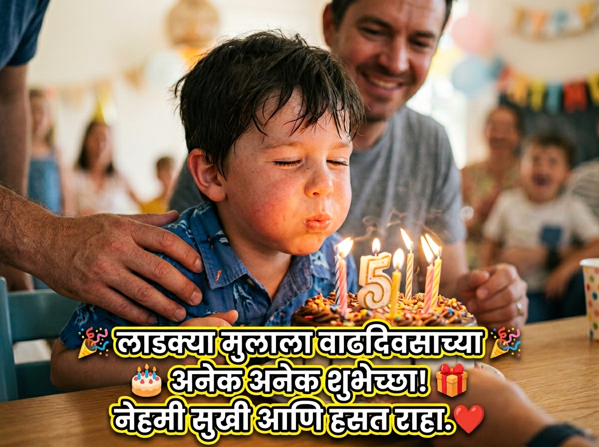 Birthday Wishes for Son / Mula in Marathi