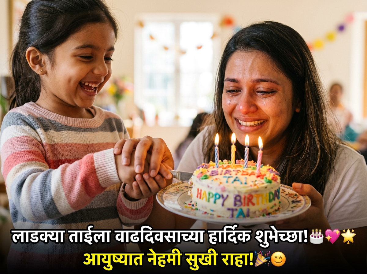 Birthday Wishes for Tai (Elder sister) in Marathi