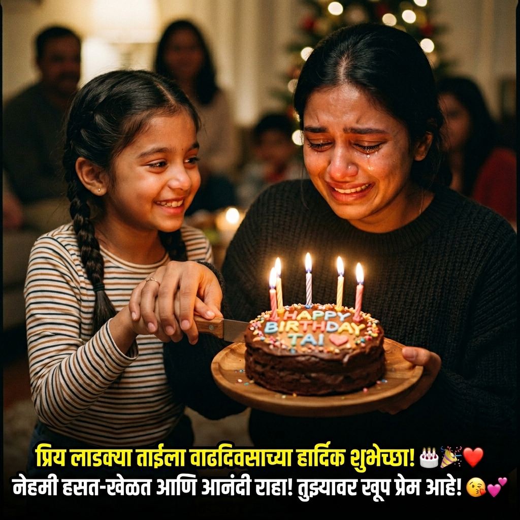 Birthday Wishes for Tai (Elder sister) in Marathi