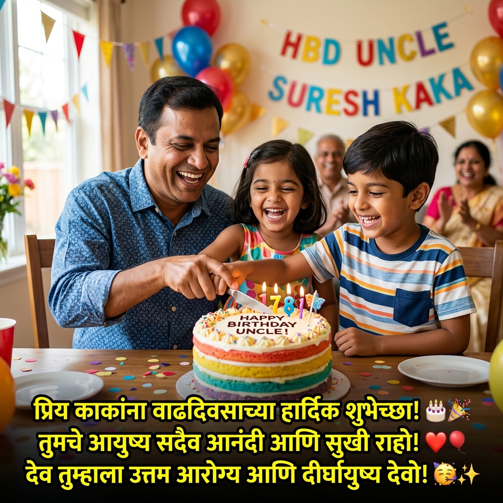 Birthday Wishes for Uncle in Marathi