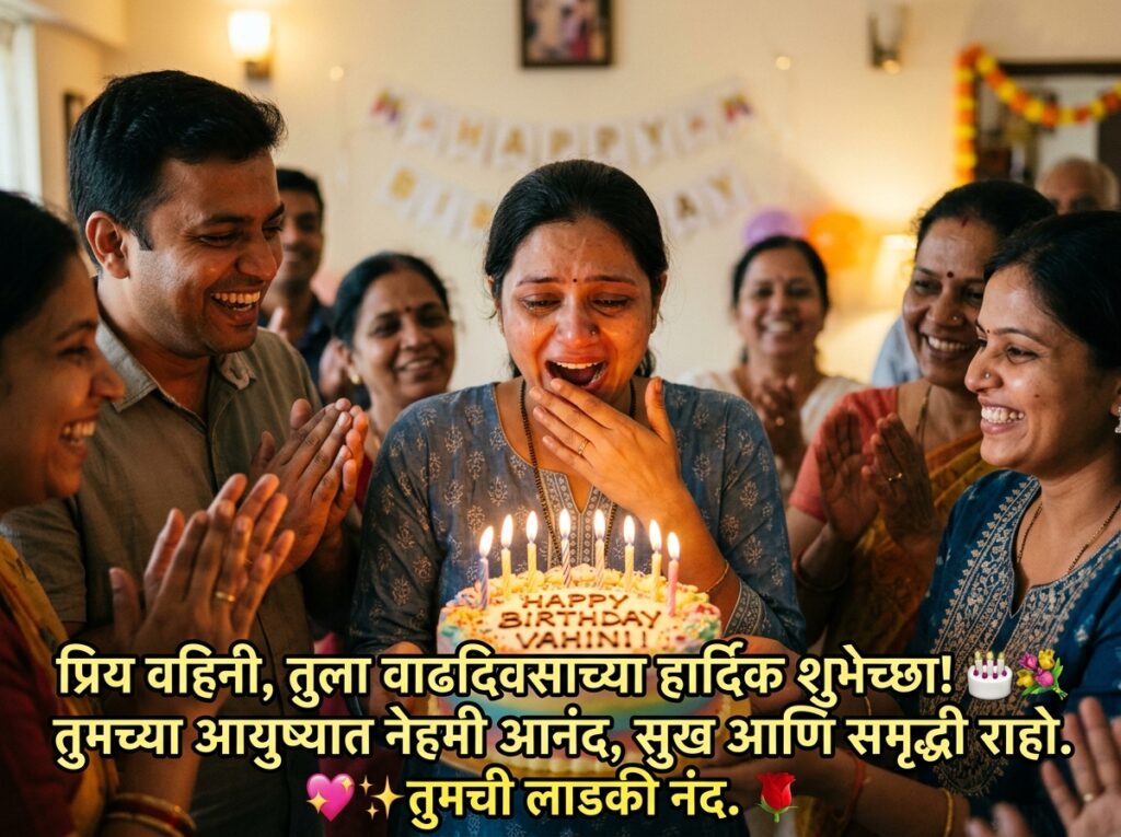 Birthday Wishes for Vahini (Sister-in-law) in Marathi