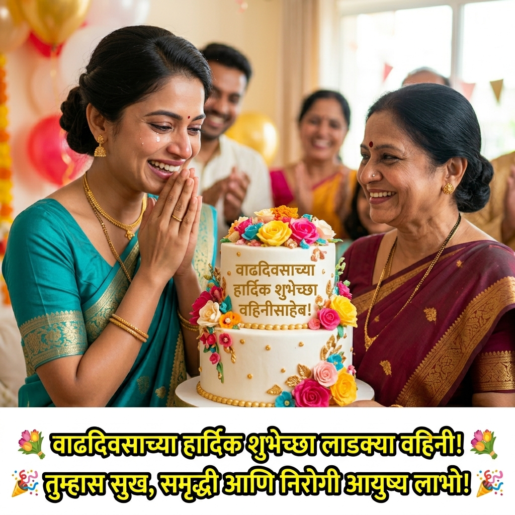 Birthday Wishes for Vahini (Sister-in-law) in Marathi