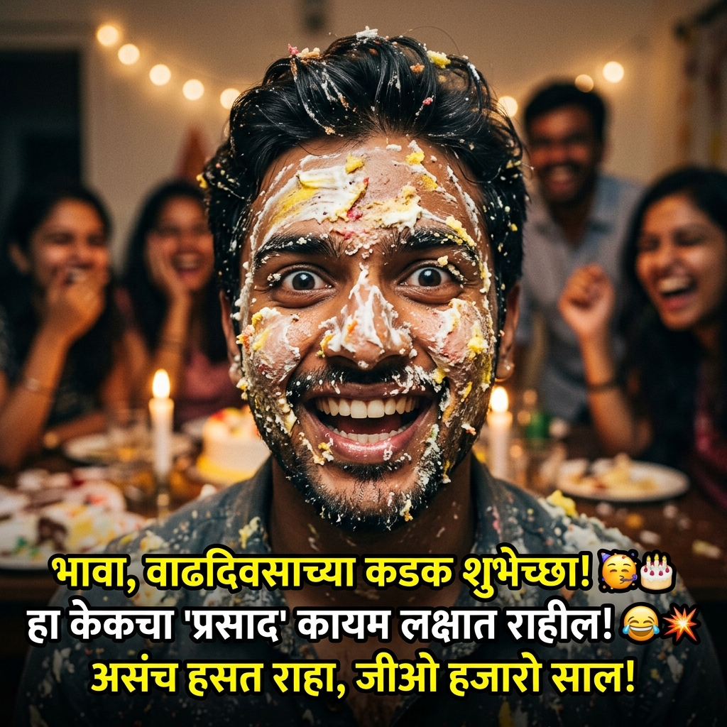 Funny / Comedy / Tapori Birthday Wishes in Marathi