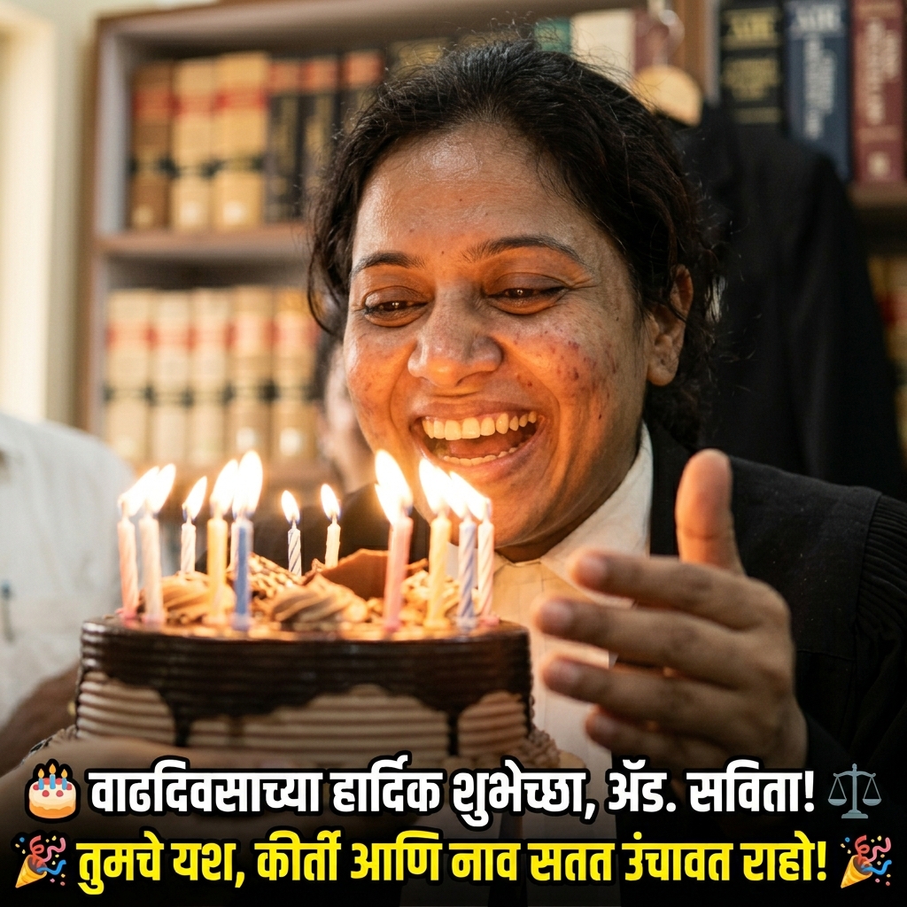 Birthday Wishes for Advocate in Marathi