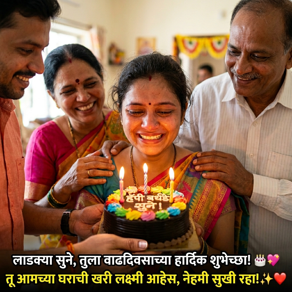 Birthday Wishes for Daughter-in-law in Marathi