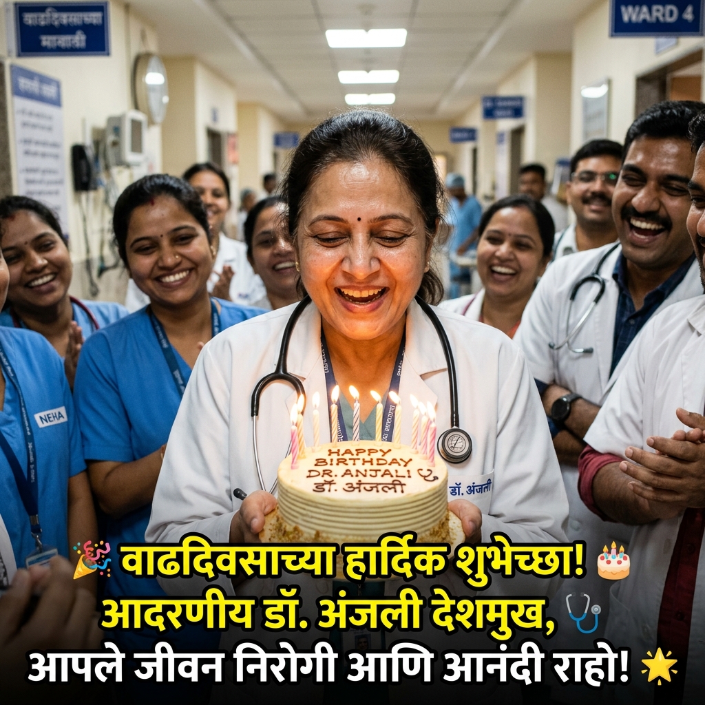 Birthday Wishes for Doctor in Marathi