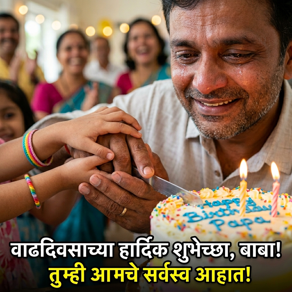 Birthday Wishes for Father/Dad/Papa/Baba in Marathi