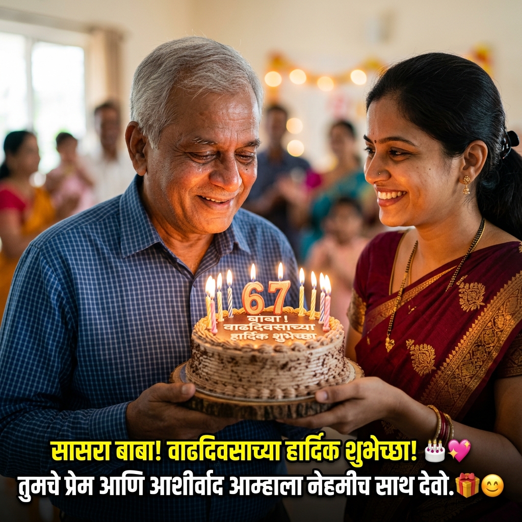 Birthday Wishes for Father-in-law in Marathi