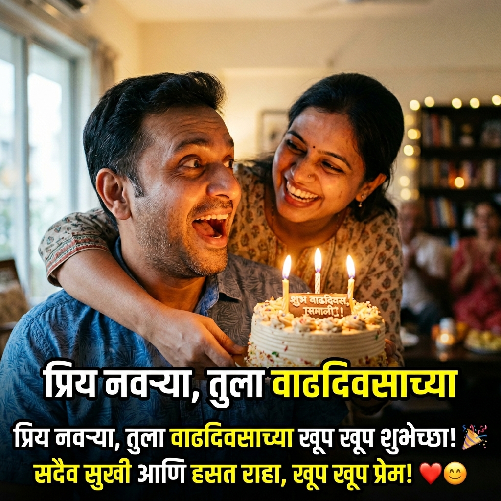 Birthday Wishes for Husband in Marathi