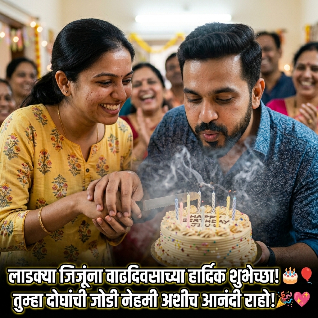 Birthday Wishes for Jiju (Brother-in-law) in Marathi