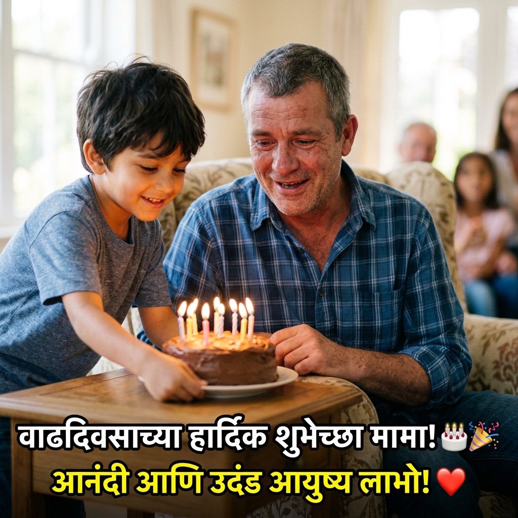 Birthday Wishes for Mama (Uncle) in Marathi