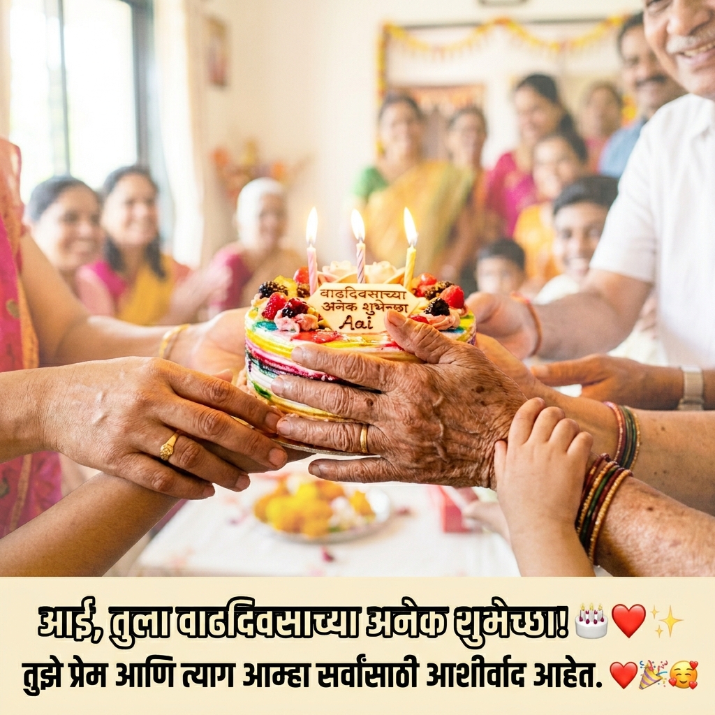 Birthday Wishes for Mother/Aai/Mummy/Mom in Marathi