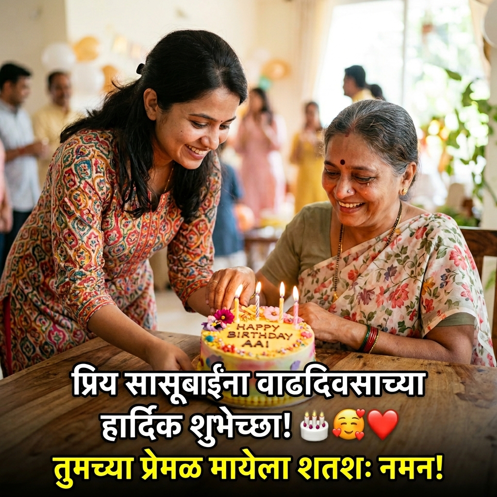 Birthday Wishes for Mother-in-law in Marathi