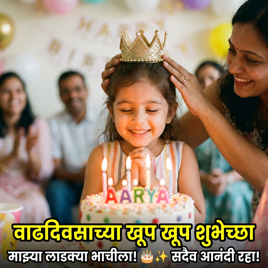 Birthday Wishes for Niece in Marathi