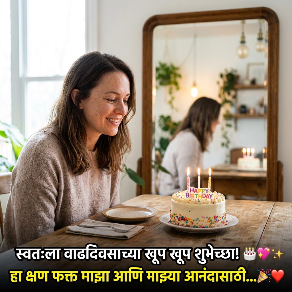 Self Birthday Wishes in Marathi
